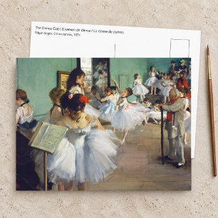 Carte Postale Edgar Degas - La classe de danse