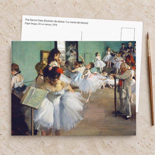 Carte Postale Edgar Degas - La Classe de danse (Créateur téléchargé)