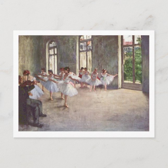 Carte Postale Edgar Degas | La répétition de ballet (Devant)