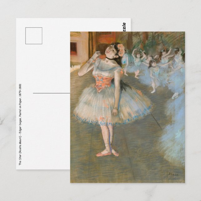 Carte Postale Edgar Degas - L'Étoile (Devant / Derrière)
