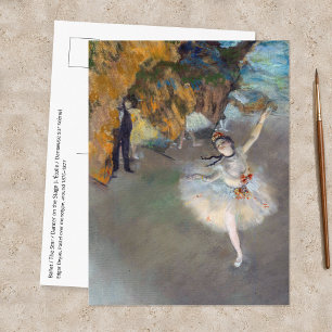 Carte Postale Edgar Degas - L'Étoile / Danseuse sur la scène