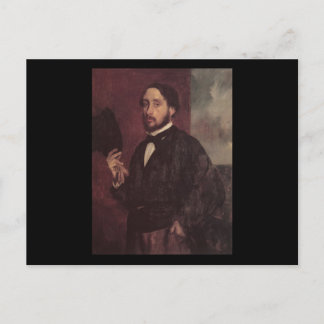 Carte Postale Edgar Degas Lifting His Hat Self Portrait