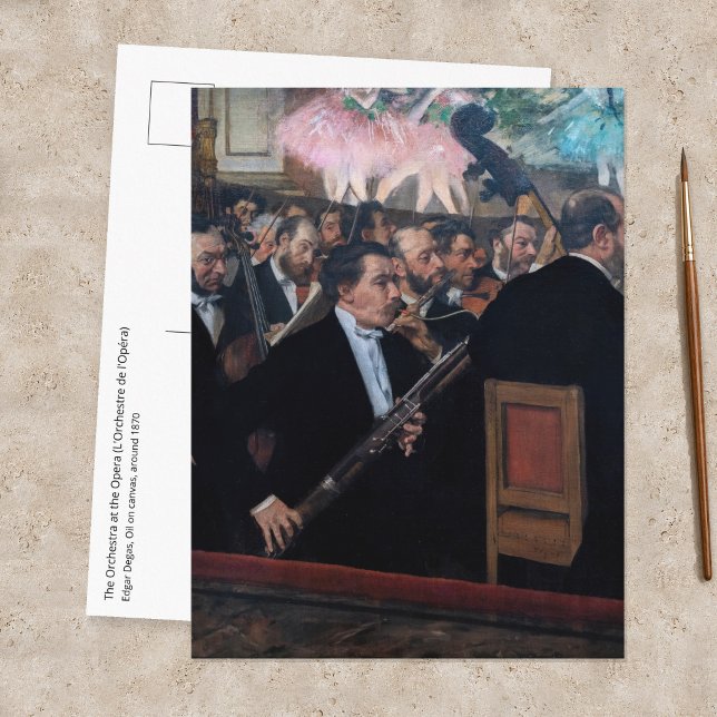 Carte Postale Edgar Degas - L'orchestre de l'Opéra (Créateur téléchargé)