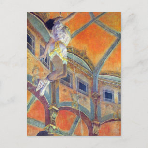 Carte Postale Edgar Degas - Miss Lala au Cirque Fernando