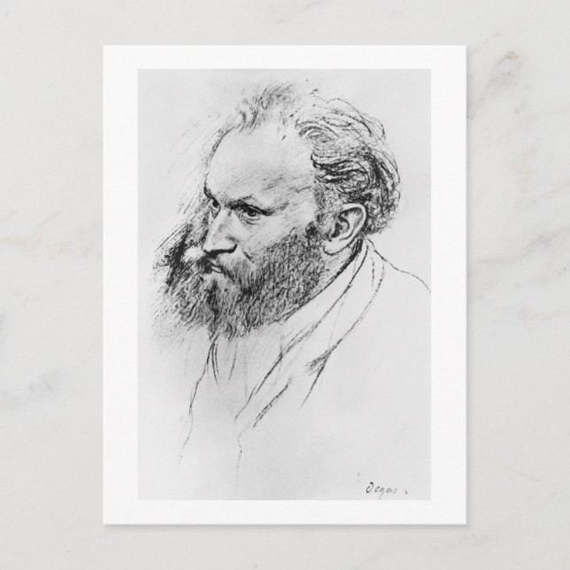 Carte Postale Edgar Degas | Portrait d'Edouard Manet (Devant)