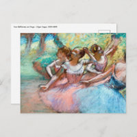 Edgar Degas - Quatre Ballerines sur Scène
