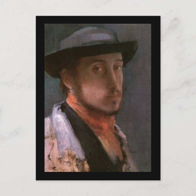 Carte Postale Edgar Degas Self Portrait (Devant)