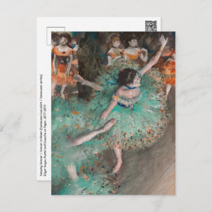 Carte Postale Edgar Degas - Swaying Dancer / Danseuse en vert