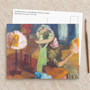 Carte Postale Edgar Degas - The Millinery Shop