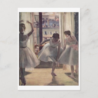 Carte Postale Edgar Degas - Trois danseurs en pratique Salle 187