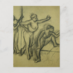 Carte Postale Edgar Degas Trois danseurs, vers 1900