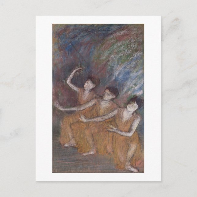 Carte Postale Edgar Degas Trois Danseuses (Devant)