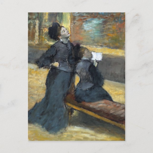 Carte Postale Edgar Degas Visite d'un musée (Devant)