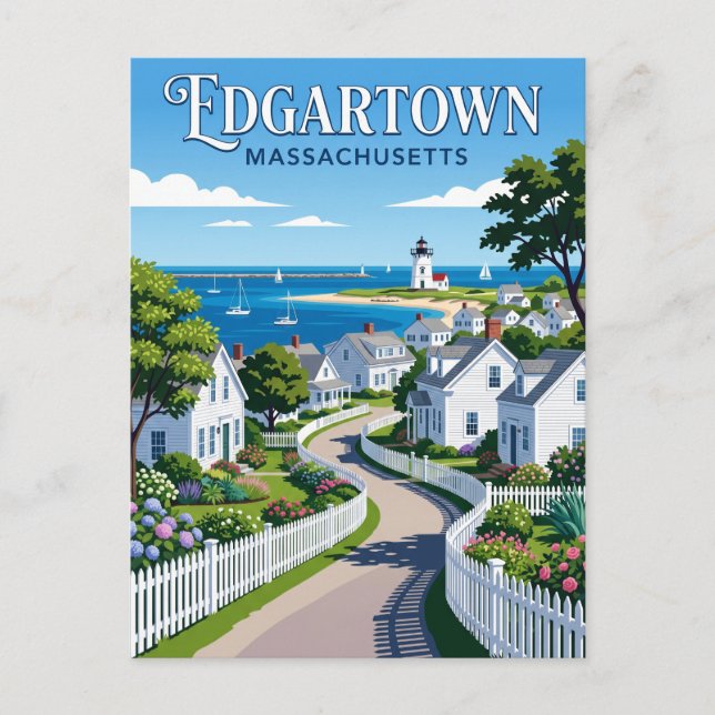 Carte Postale Edgartown États-Unis (Devant)
