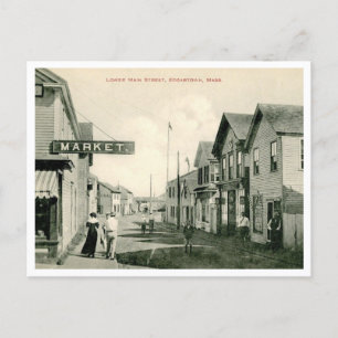 Carte Postale Edgartown MA Main Street View Style Vintage
