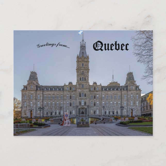 Carte Postale Édifice du Parlement du Québec à Québec Canada (Devant)
