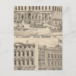 Carte Postale Édifice du WC Simond à Brandon