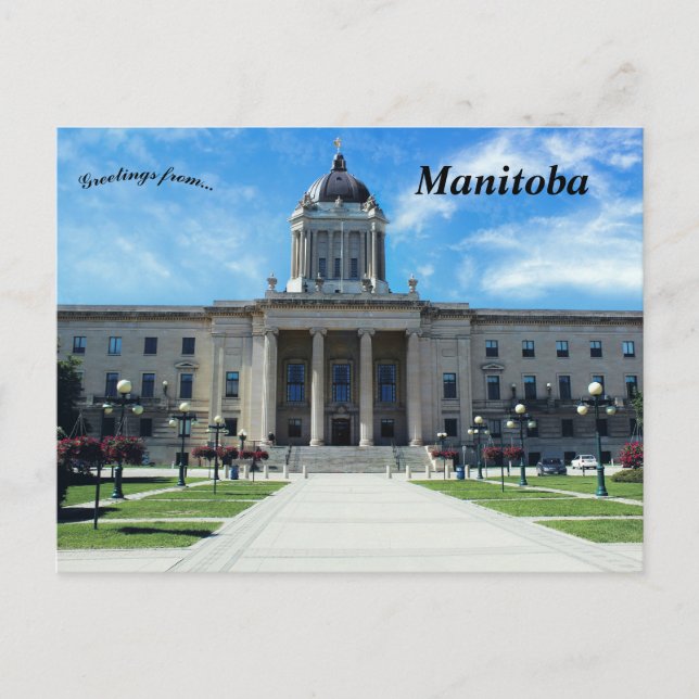 Carte Postale Édifice législatif du Manitoba Manitoba Canada (Devant)
