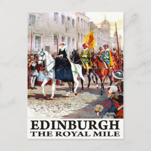 Carte Postale Édimbourg, la Royal Mile, Angleterre, voyage vinta