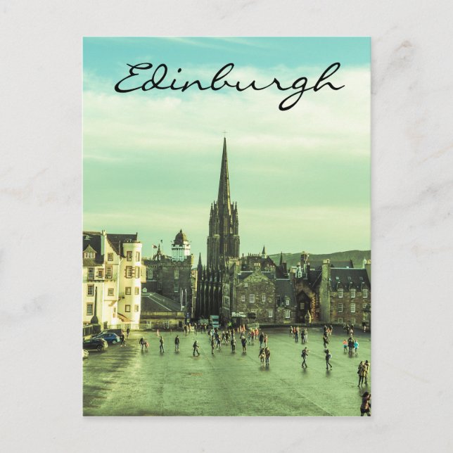 Carte Postale Edimbourg vintage (Devant)
