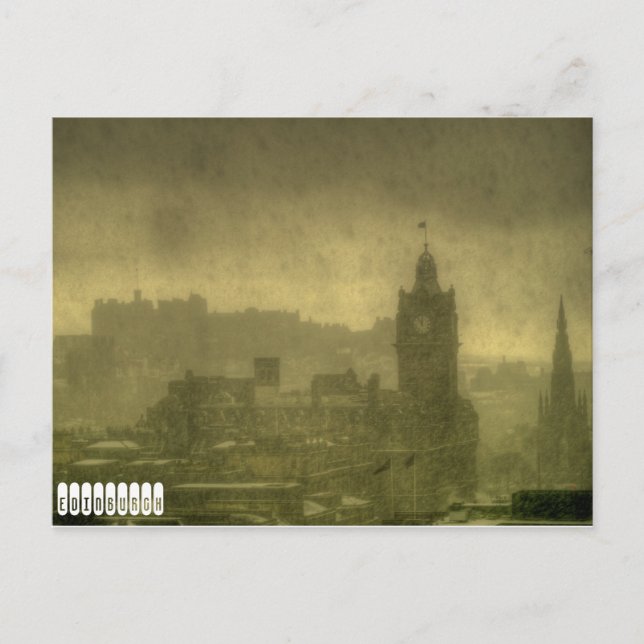 Carte postale Edinburgh Vintage (Devant)