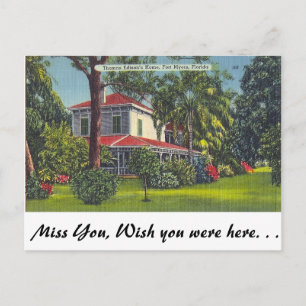 Carte Postale Edison's Home, Fort Myers, Floride