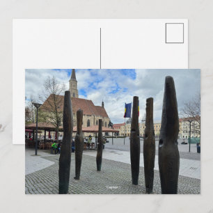 Carte postale éditable avec 1 photo et légende