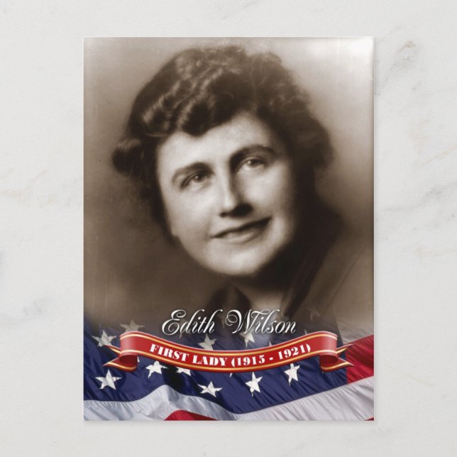 Carte Postale Edith Wilson, Première Dame des Etats-Unis (Devant)