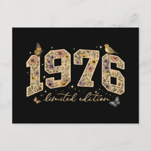 Carte Postale Édition limitée 50e anniversaire Floral 1976