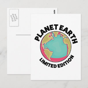 Carte Postale Edition limitée de la planète Terre