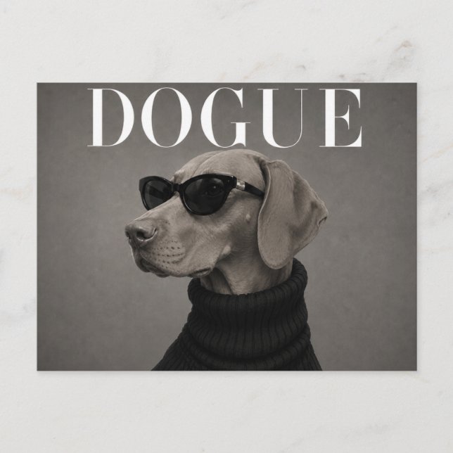 Carte Postale Éditorial de mode de luxe Vizsla (Devant)