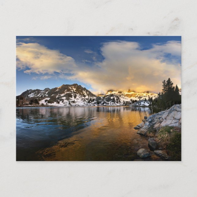 Carte Postale Ediza Lake Sunset - Sierra Nevada Mounts (Devant)