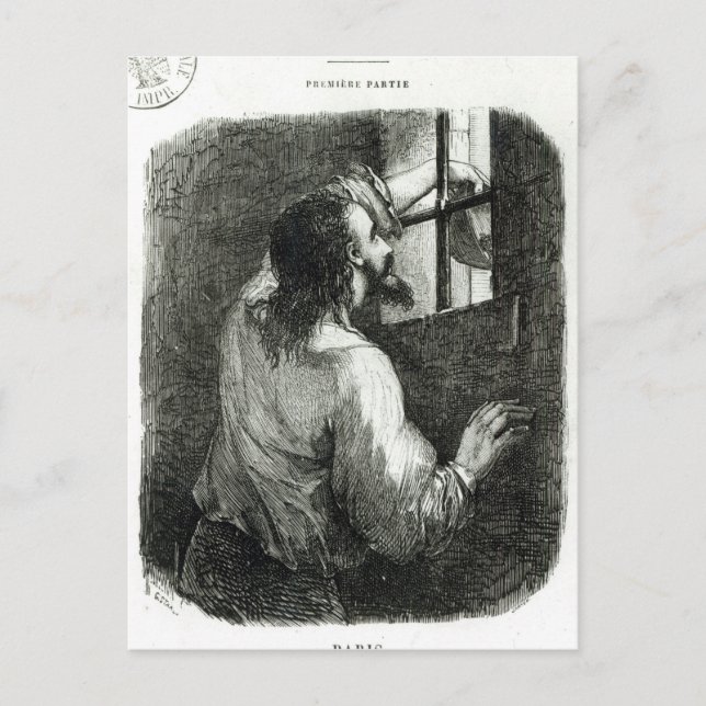 Carte Postale Edmond Dantes emprisonné au Château d'If (Devant)