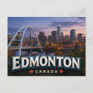 Carte Postale Edmonton Canada Vallée de la rivière Alberta Voyag