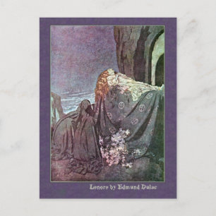 Carte Postale Edmund Dulac Illustre Edgar Allan Poe