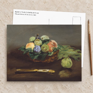 Carte Postale Edouard Manet - Corbeille de fruits