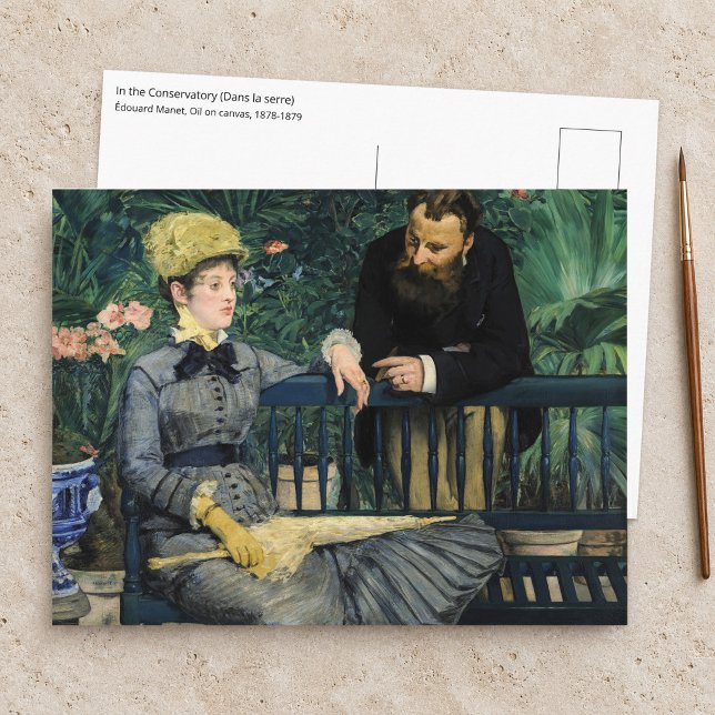 Carte Postale Edouard Manet - Dans la serre (Créateur téléchargé)