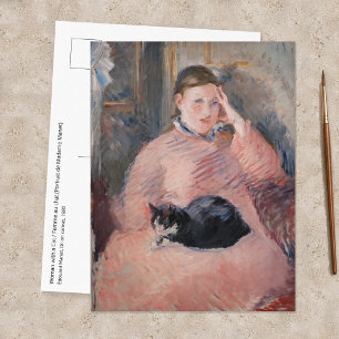 Carte Postale Edouard Manet - Femme au chat