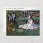 Carte Postale Edouard Manet - La famille Monet dans son jardin<br><div class="desc">La famille Monet dans son jardin à Argenteuil / La Famille Monet dans son jardin - Edouard Manet,  1874</div>