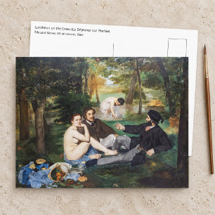 Carte Postale Edouard Manet - Le Déjeuner sur l'herbe
