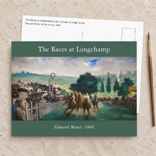 Carte Postale Edouard Manet - Les Courses à Longchamp