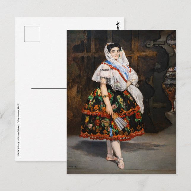 Carte Postale Edouard Manet - Lola de Valence (Devant / Derrière)
