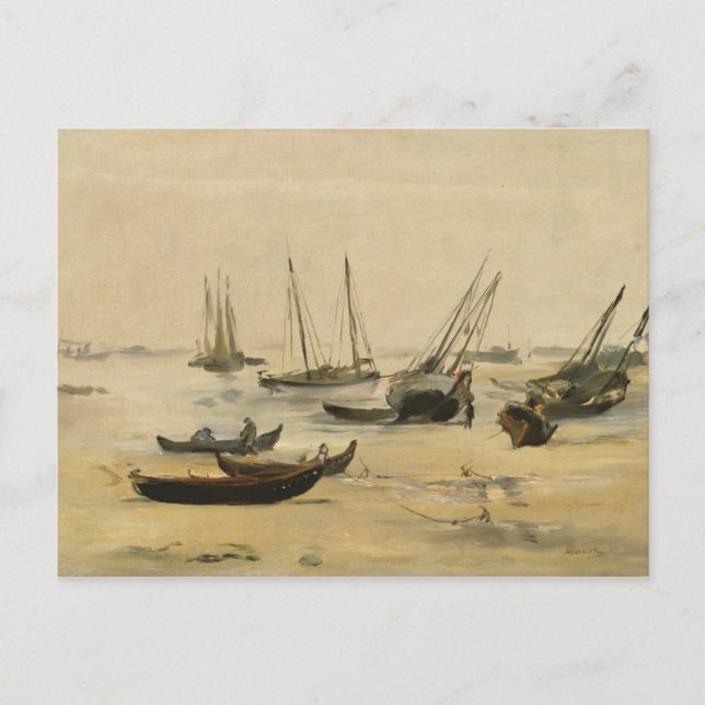 Carte Postale Edouard Manet | Plage, Marée basse (Devant)