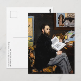 Carte Postale Edouard Manet - Portrait d'Emile Zola