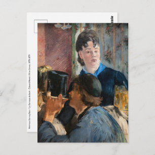 Carte Postale Edouard Manet - Serveuse de bière