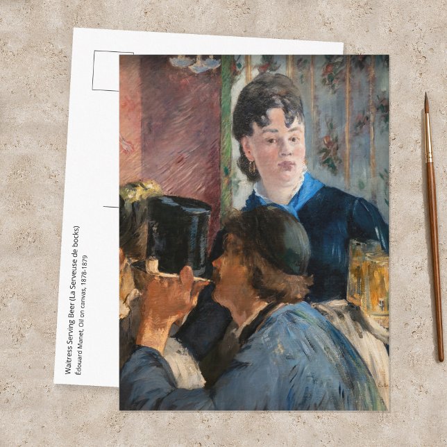 Carte Postale Edouard Manet - Serveuse de Bière (Créateur téléchargé)