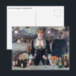 Carte Postale Edouard Manet - Un bar aux Folies-Bergere<br><div class="desc">Un bar aux Folies-Bergere / Un bar aux Folies Bergere - Edouard Manet en 1882</div>