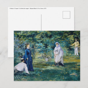 Carte Postale Edouard Manet - Une partie de croquet