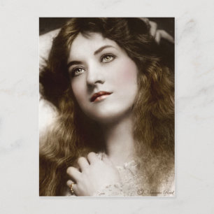 Carte postale édouardienne victorienne Sepia teint