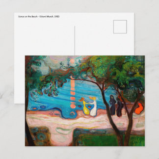 Carte Postale Edvard Munch - Danse sur la Plage